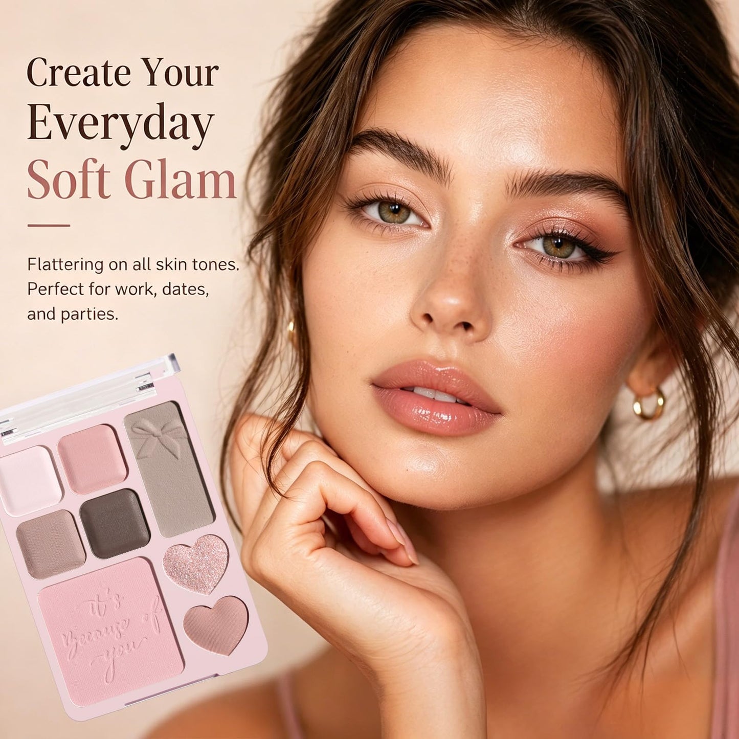 All-in-One Eyeshadow and Blush Contour Palette (02 Ballet Ribbon)