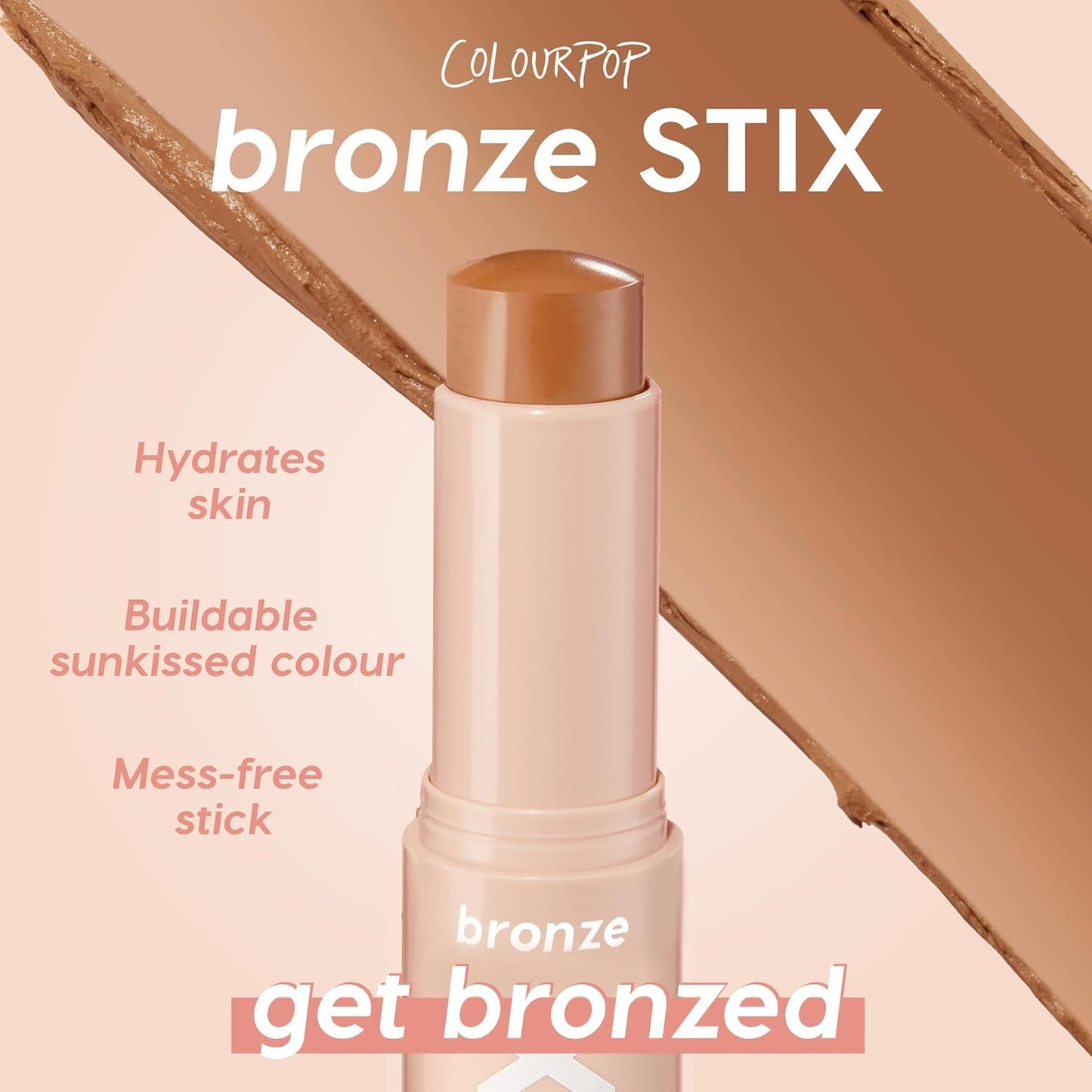 Cream Bronzer Stick | Blendable Contour for Natural Matte Finish - Laguna Beach (0.28 oz)