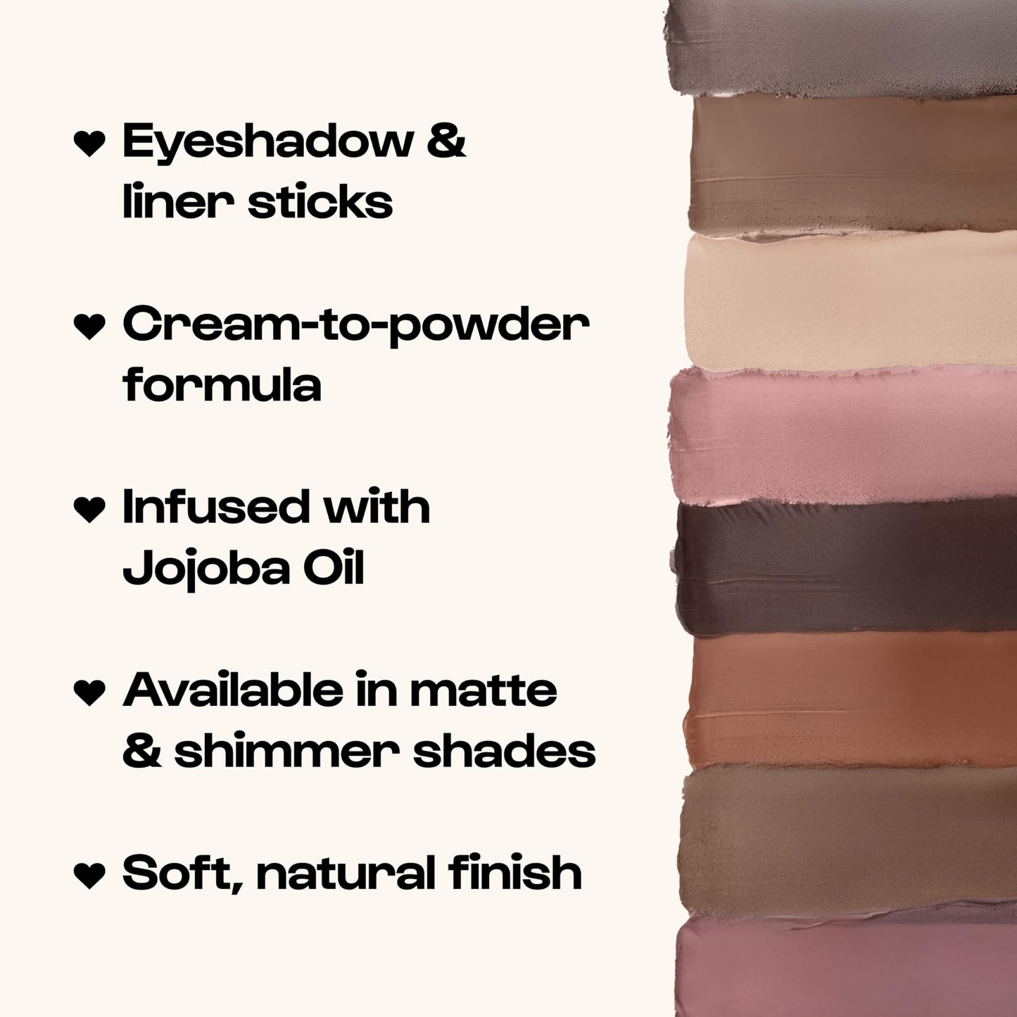 ALLEYOOP 11th Hour Waterproof Cream Eyeshadow Stick – Long-Lasting Eye Shadow Pencil & Eyeliner, Cream to Powder Stick & Highlighter – Smudge-Proof Eyeshadow Shimmer, Smoky Amethyst Shimmer