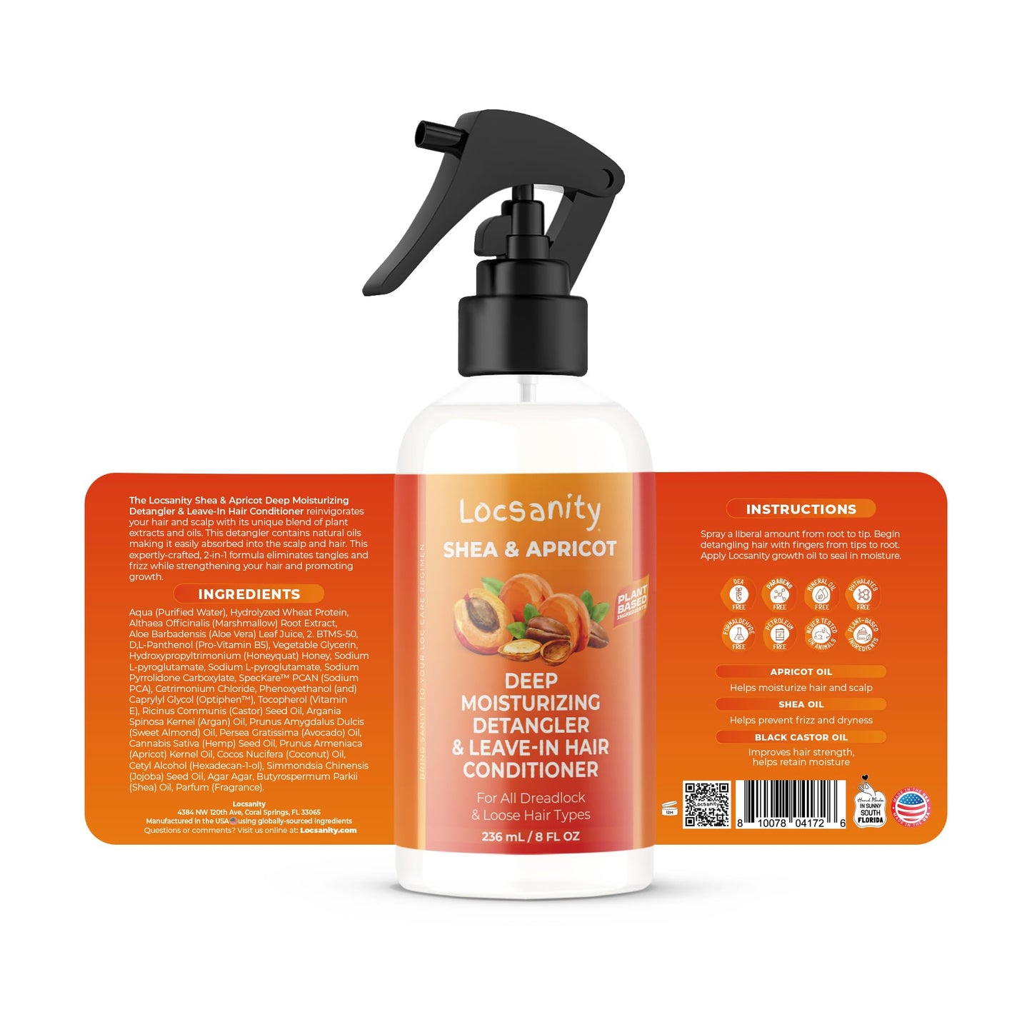 Locsanity Shea & Apricot Loose, Natural, Dreadlock Strength & Growth Formula