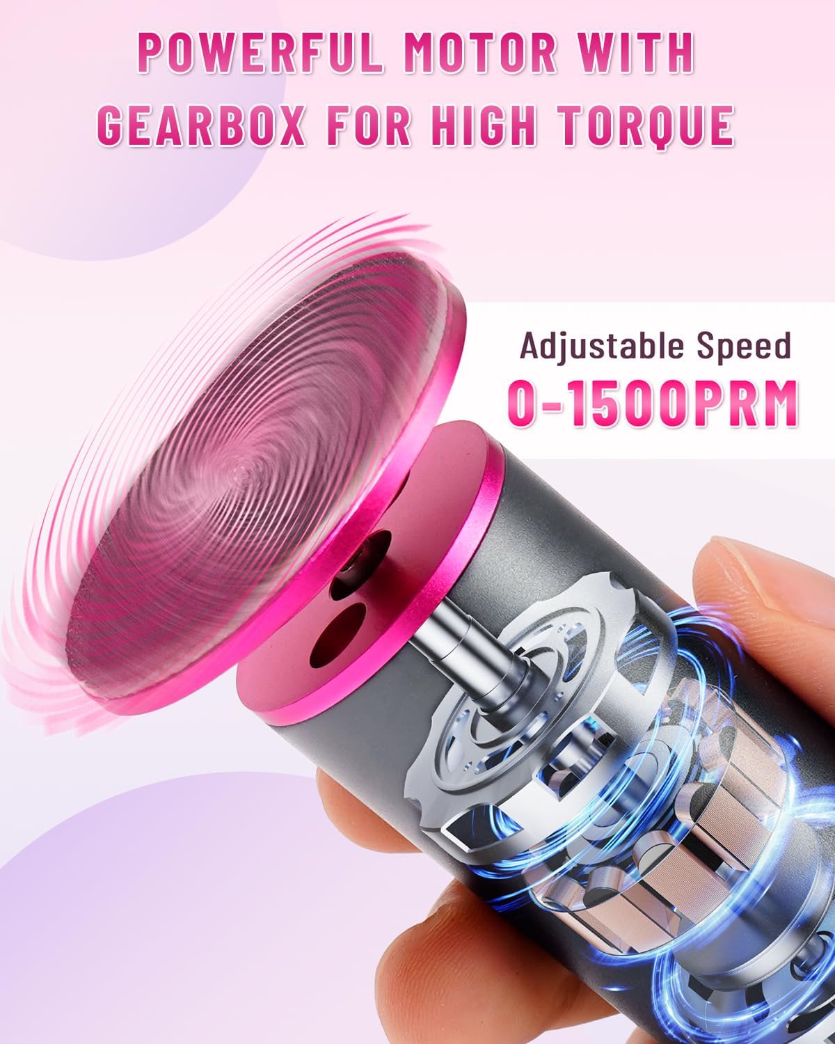 Electric Callus Remover for Feet - Professional Pedicure Tool with 60 Sandpaper Discs & Adjustable Speed | Heel Grinder Sander