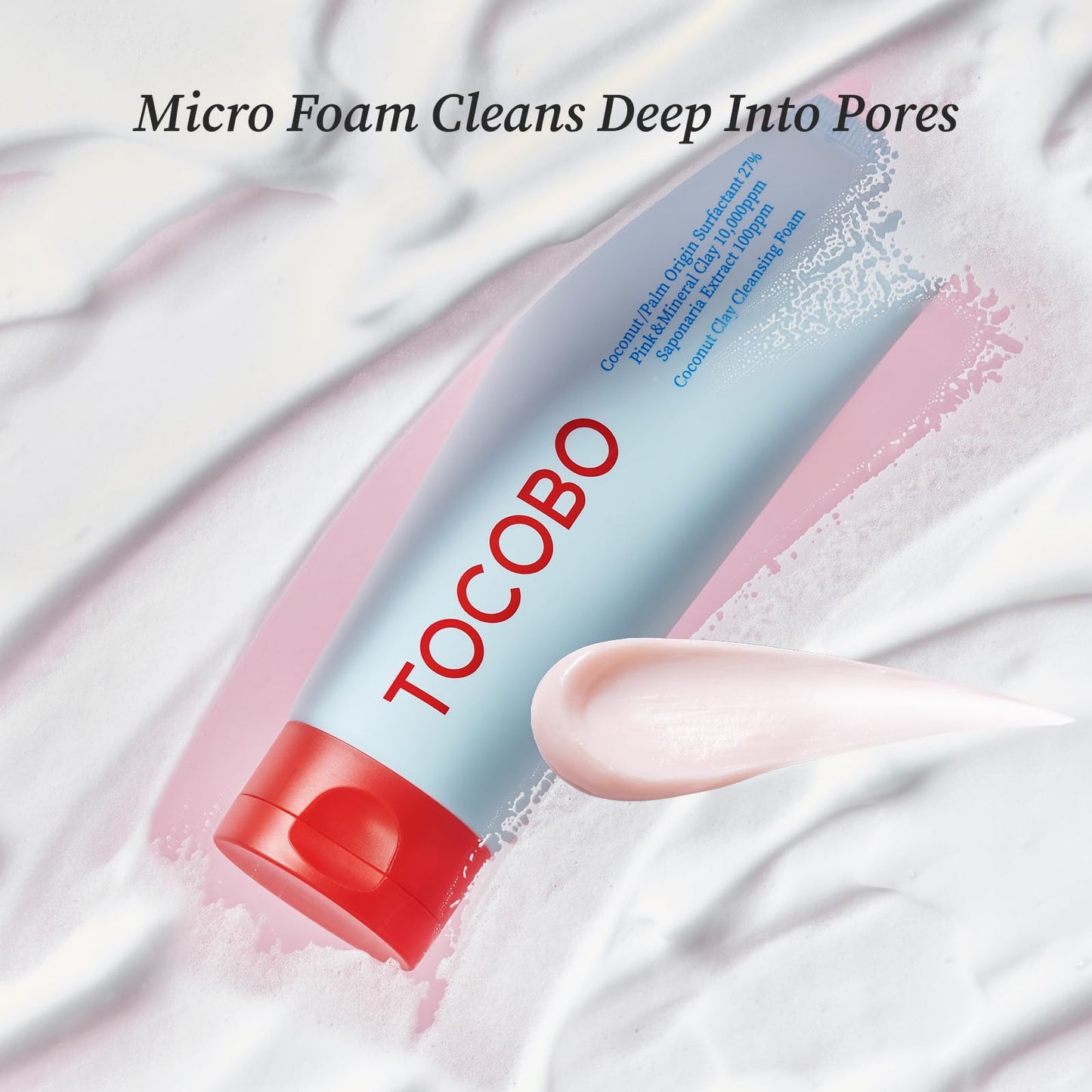 TOCOBO Korean Skincare Clay Cleansing foam 150 ml