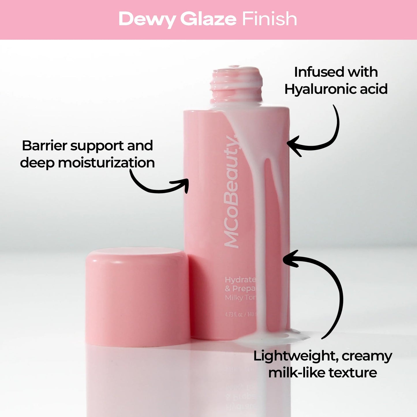MCoBeauty Hydrate & Prepare Milky Toner For Plump Dewy Glazed Skin