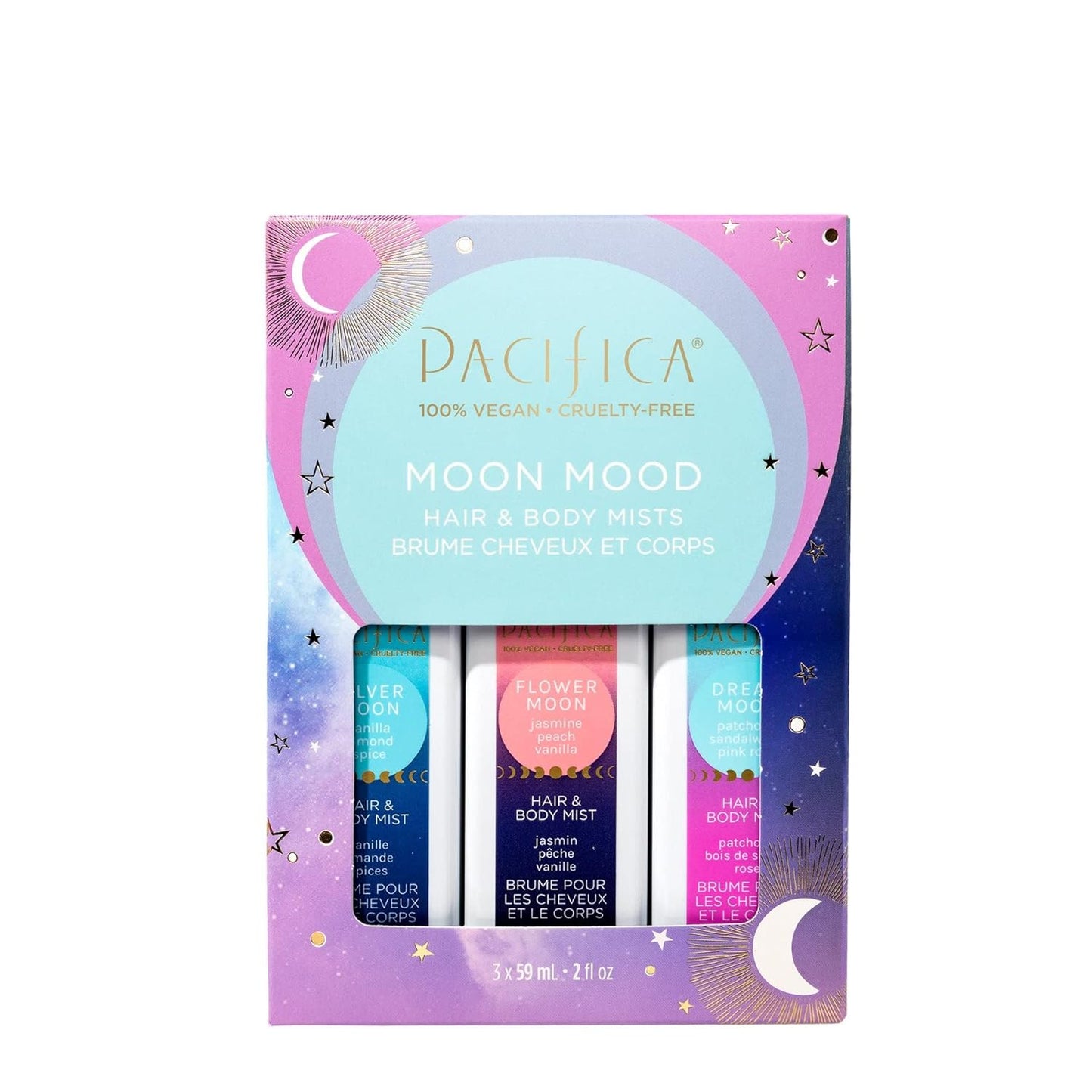 Pacifica Island Vanilla Hair Mist | Mood-Lifting Perfume Spray, Paraben-Free, Vegan, 6 oz