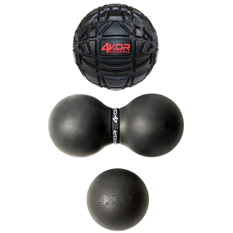 4KOR Massage Balls for Trigger Point Therapy - Myofascial Release Ball - Muscle Relief for Back, Neck, Shoulder, Foot Pain - Fitness Massage Balls for Mobility - Deep Tissue Release Ball