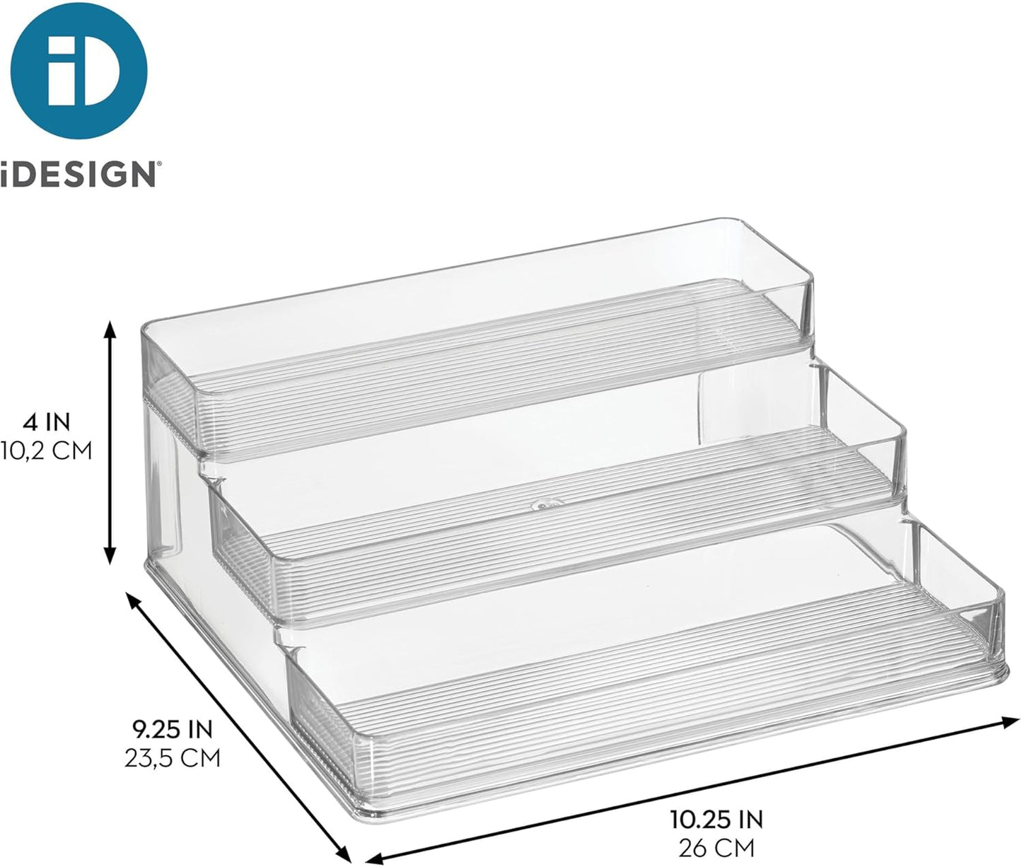 Nail Polish Organizer - 3-Tier Clear Display Stand Holds 30 Bottles | Compact Countertop Storage