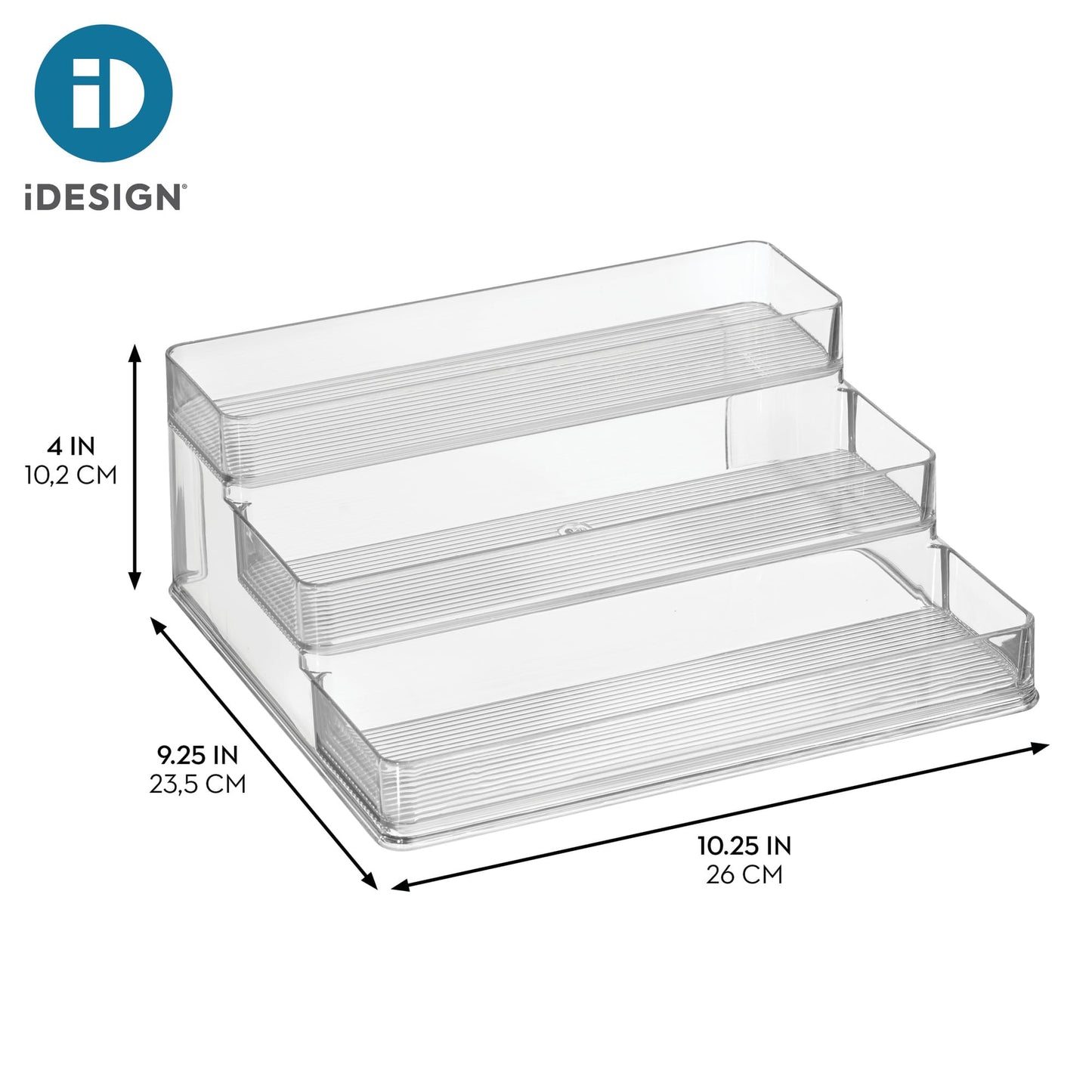 iDesign Nail Polish Organizer, 3-Tier Clear Display Stand