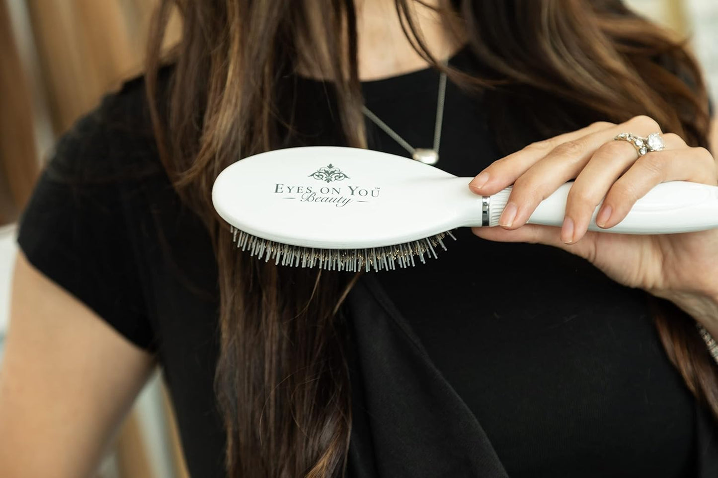 Detangling Hair Brush - Durable Beauty Tool for All Hair Extensions | Wigs, Clip-Ins, Tape-Ins, & More