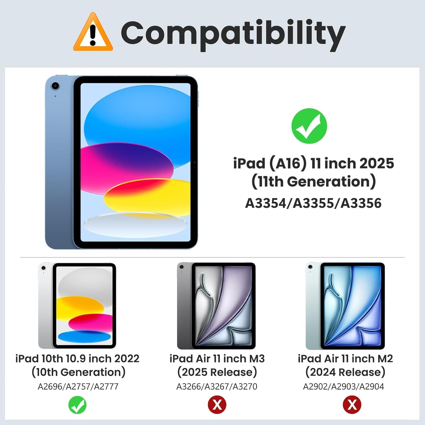 iPad 11th & 10th Generation Case - Slim Hard PC Translucent Back Cover | Navy Blue, Auto Wake/Sleep Support
