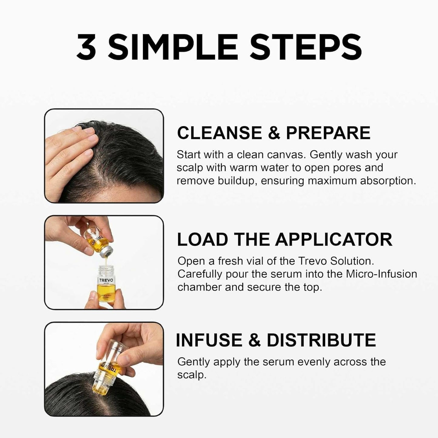 Trevo™ Micro Infusion Hair Care Kit - 24K Gold Applicator & Nourishing Serum