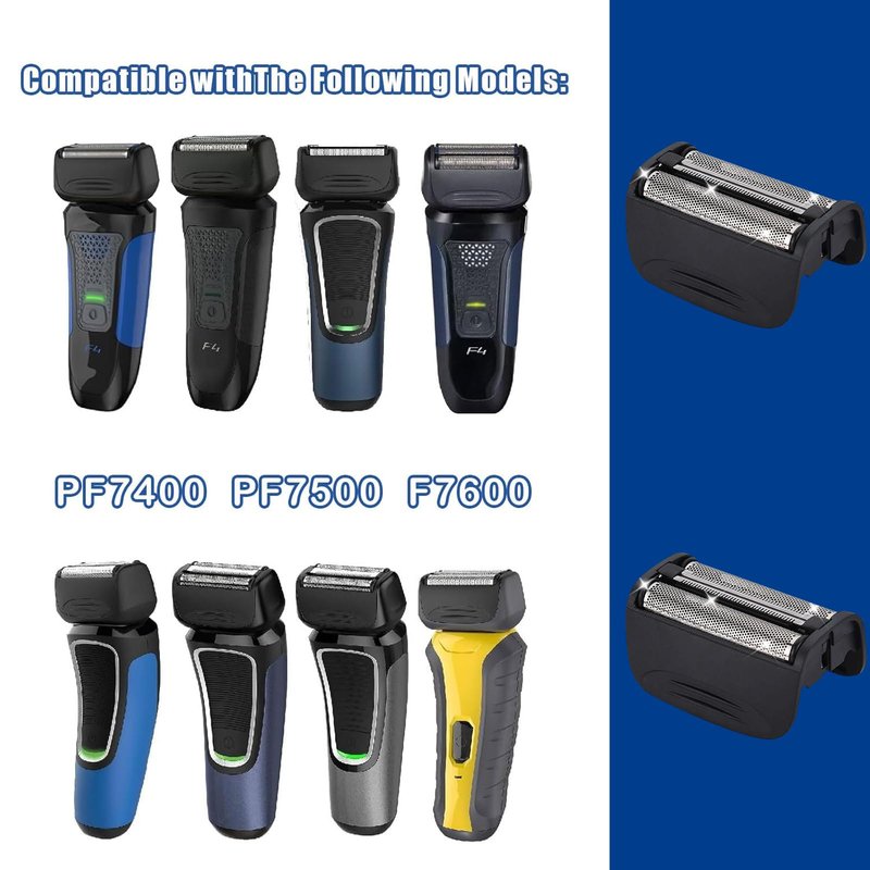 1PCS Shaver Replacement Foil Compatible with Remington PF7400, PF7500, and PF7600 Foil Shavers，Black