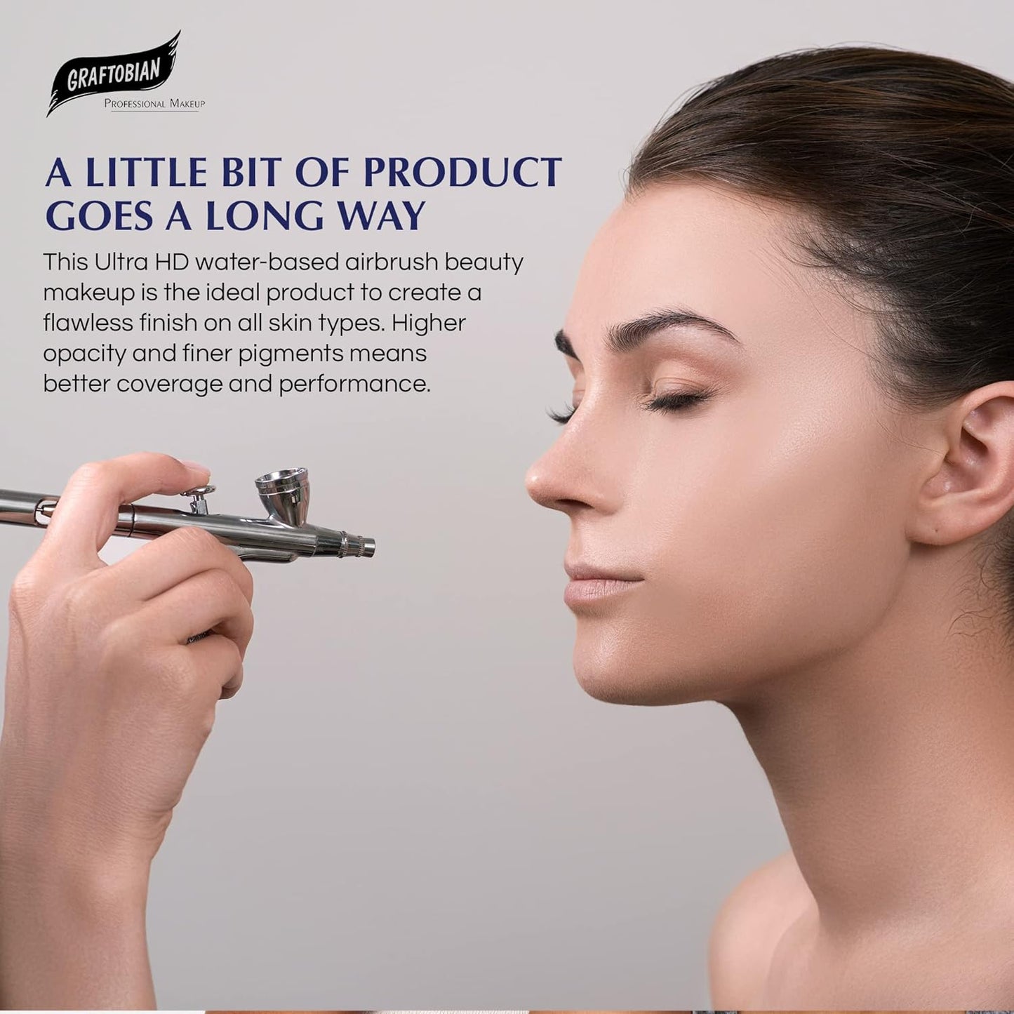 GlamAire Airbrush Makeup - High Definition Foundation for Long-Lasting Wear | Caramel Shade