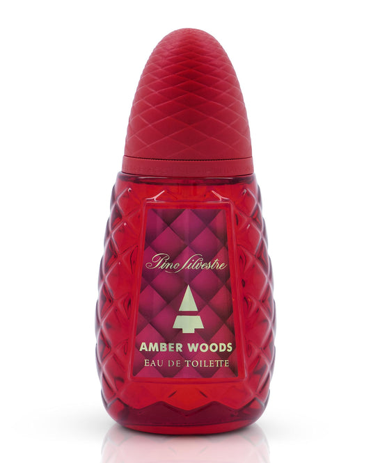 Amber Woods by Pino Silvestre - Perfume for Men - Aromatic, Woody, Spicy Scent - Blended with Lemon, Lavender, Patchouli, and Sandalwood - for Bold, Elegant Gentlemen - 4.2 oz EDT Spray
