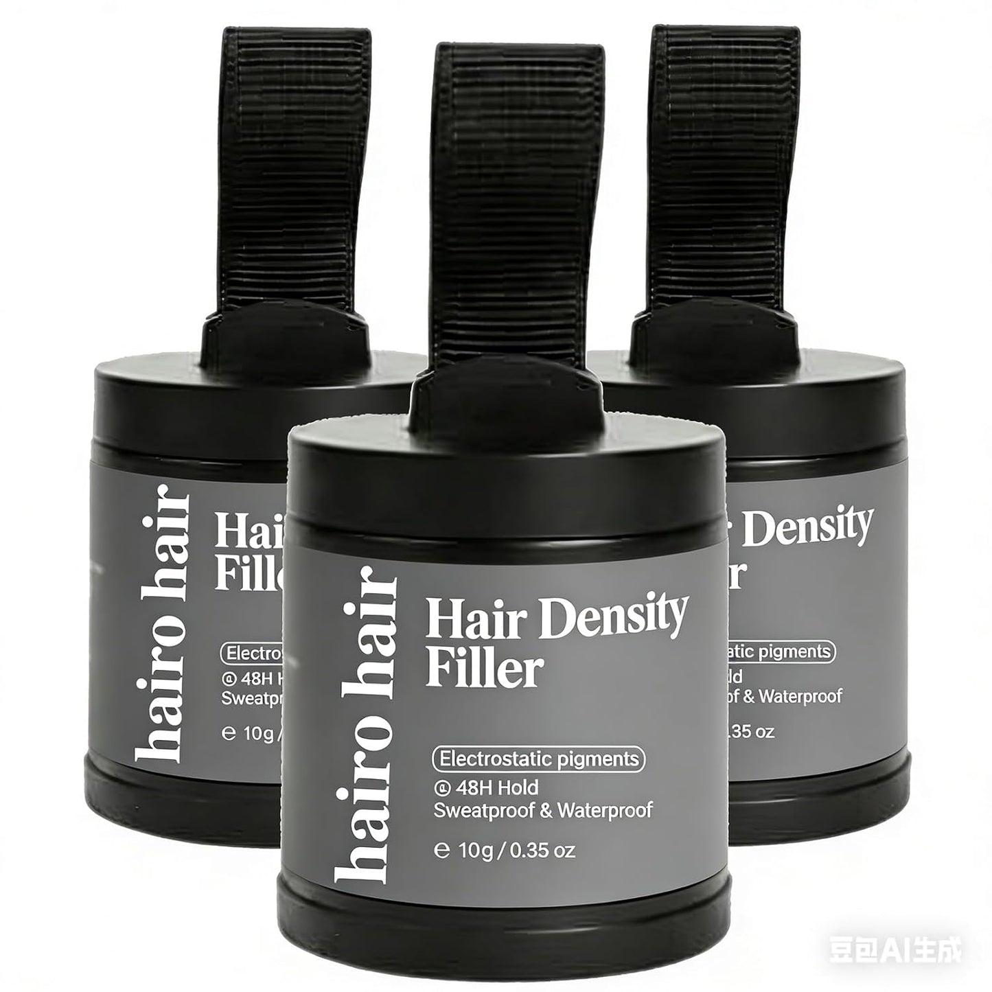 Hair Density Filler - 24-Hour Stain-Proof Powder for Bald Spot Concealing | Instant Invisible Coverage for Men & Women, Waterproof, Grey