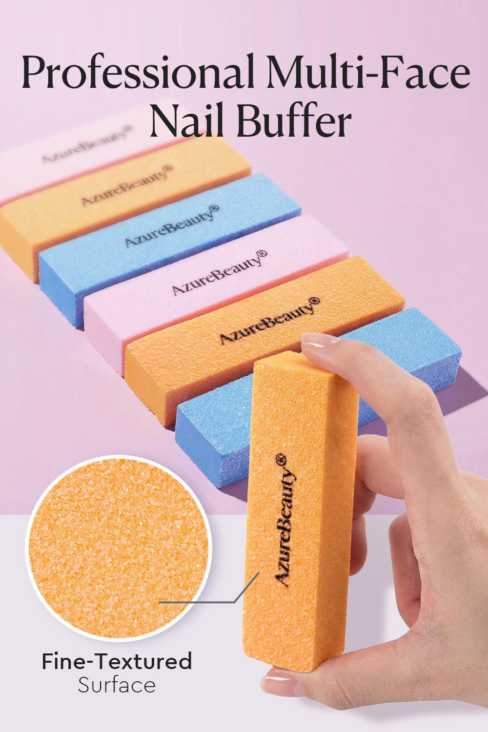 Nail Files and Buffers - Professional 12-Piece Manicure Tools Kit | 100/180 Grit for Natural Nails