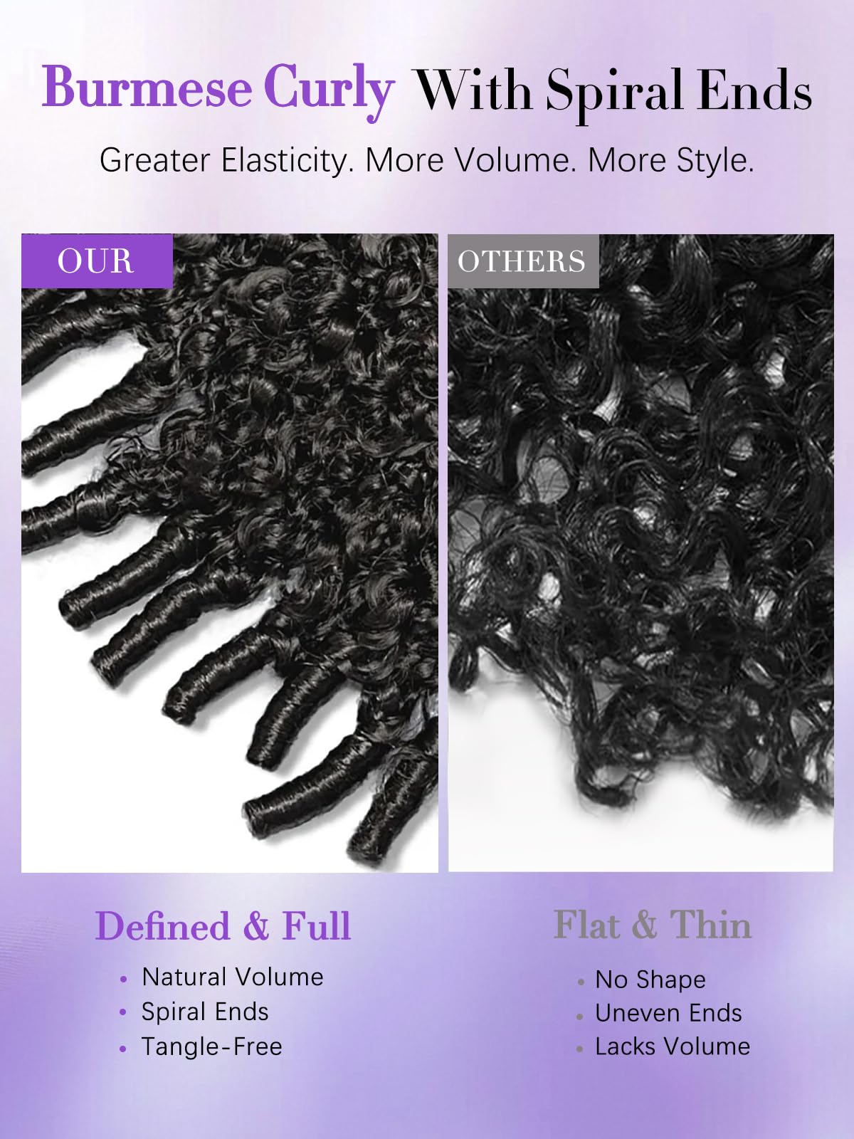 Legendhair Burmese Curly Half Wig Human Hair 26 Inch 180% Density Wear and Go Glueless Wig with Drawstring Spiral Curly Ends 3 in 1 Flip Over Headband Wig Beginner Friendly for Black Women