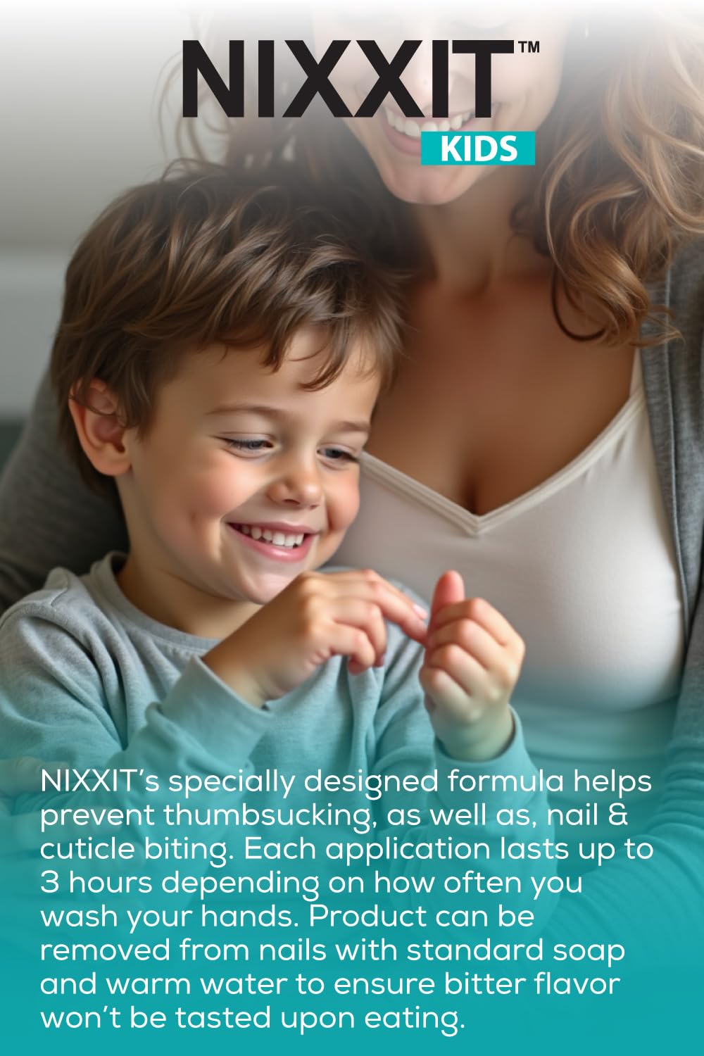 NIXXIT Nail Biting Prevention for Kids - Thumb Sucking Deterrent for Kids, Toddlers, Children - No Bite Nail Polish Pen - Bitter Taste - Safe & Effective Solution for Age 3+
