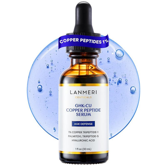 Copper Peptide Serum for Face | 1% GHK-Cu Anti-Aging Formula to Smooth Fine Lines & Boost Collagen - 30ml