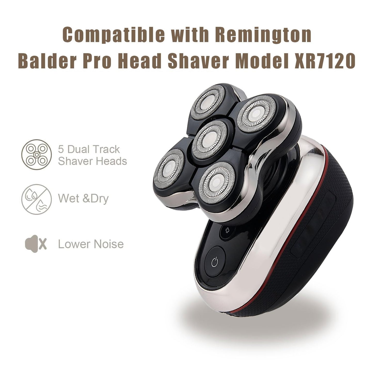 2pack Head Shaver Replacement Blades Compatible with Remington Balder Pro Head Shaver Model XR7120,Precision Electric Shaving for Bald Men. (No't Compatible with XR7000)