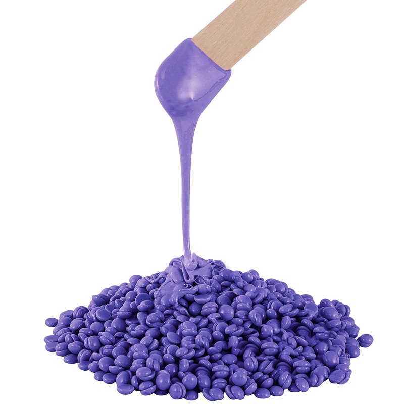 Hard Wax Beads, 1.5 lb Scented Brazilian Waxing Bead for Sensitive Skin, Stripless Coarse Hair Removal Waxing Bead for Bikini Line, Body, Face, Arms, Legs, Back, Chest, 10 Wooden Sticks