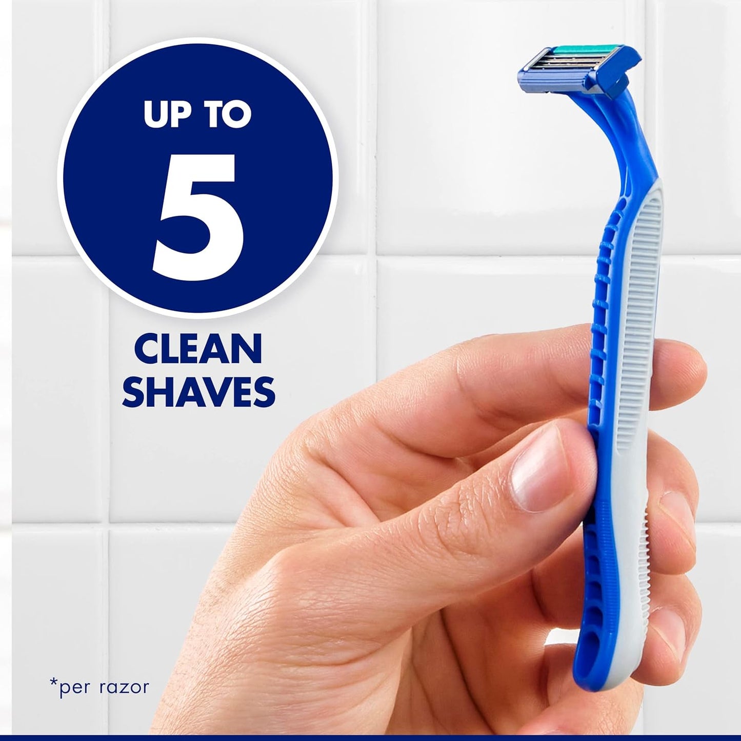 Men’s Disposable Razors - Sensor3 Simple, 12 Count | Smooth Shave & Comfort