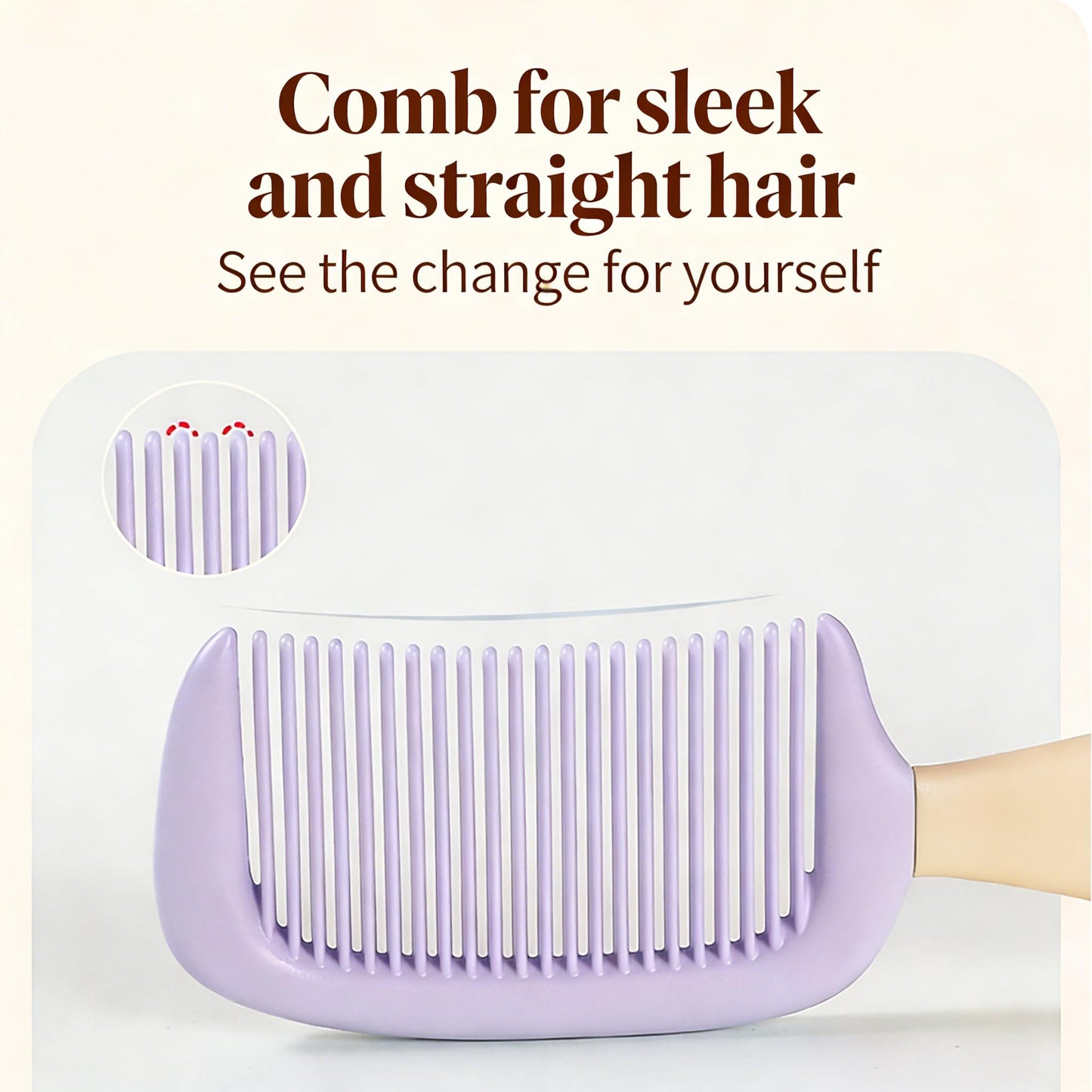 2PCS Wide Tooth Detangling Comb, Shower Comb for Wet and Dry Curly Hair, Purple and Pink Combs for Women and Men