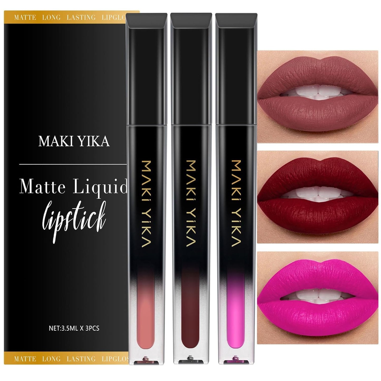 Burgundy Red Lipstick for Women - Long Lasting, No Smudge Matte Liquid | Transferproof & Cruelty-Free