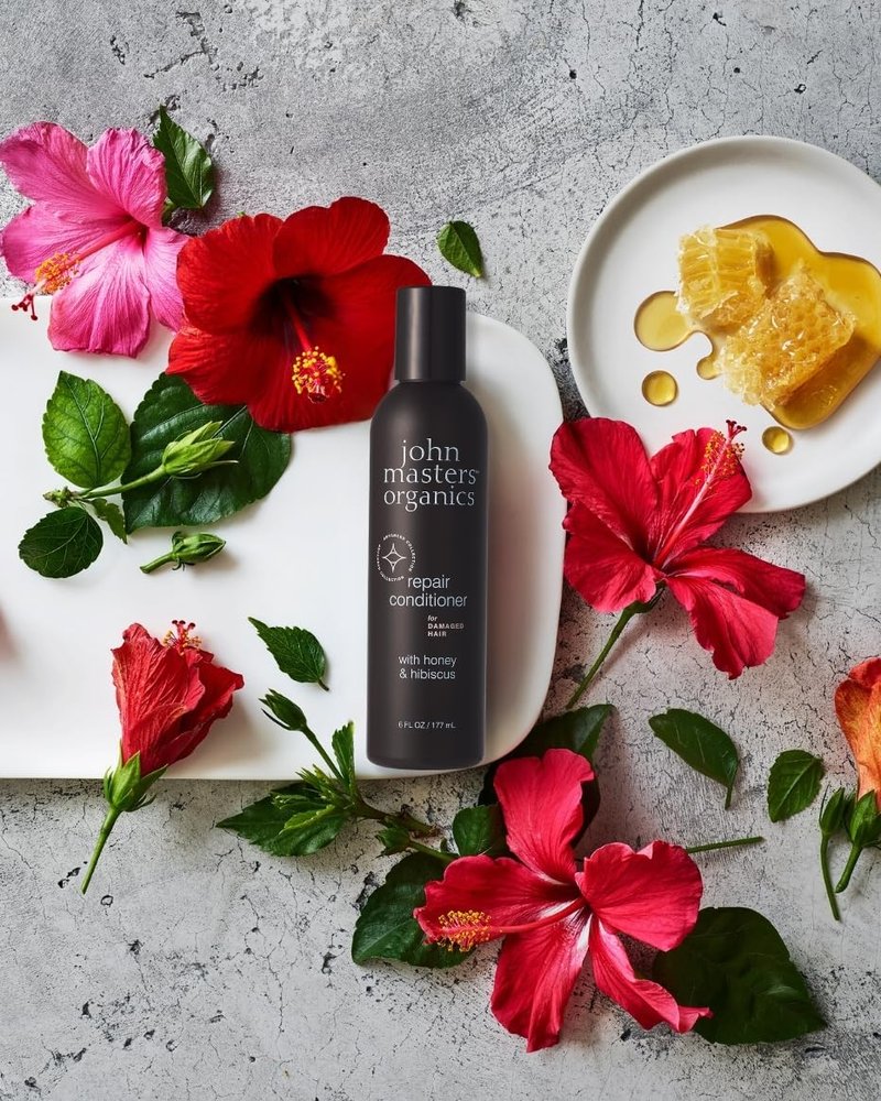 John Masters Organics - Repair Conditioner for Damaged Hair with Honey & Hibiscus - 6 oz