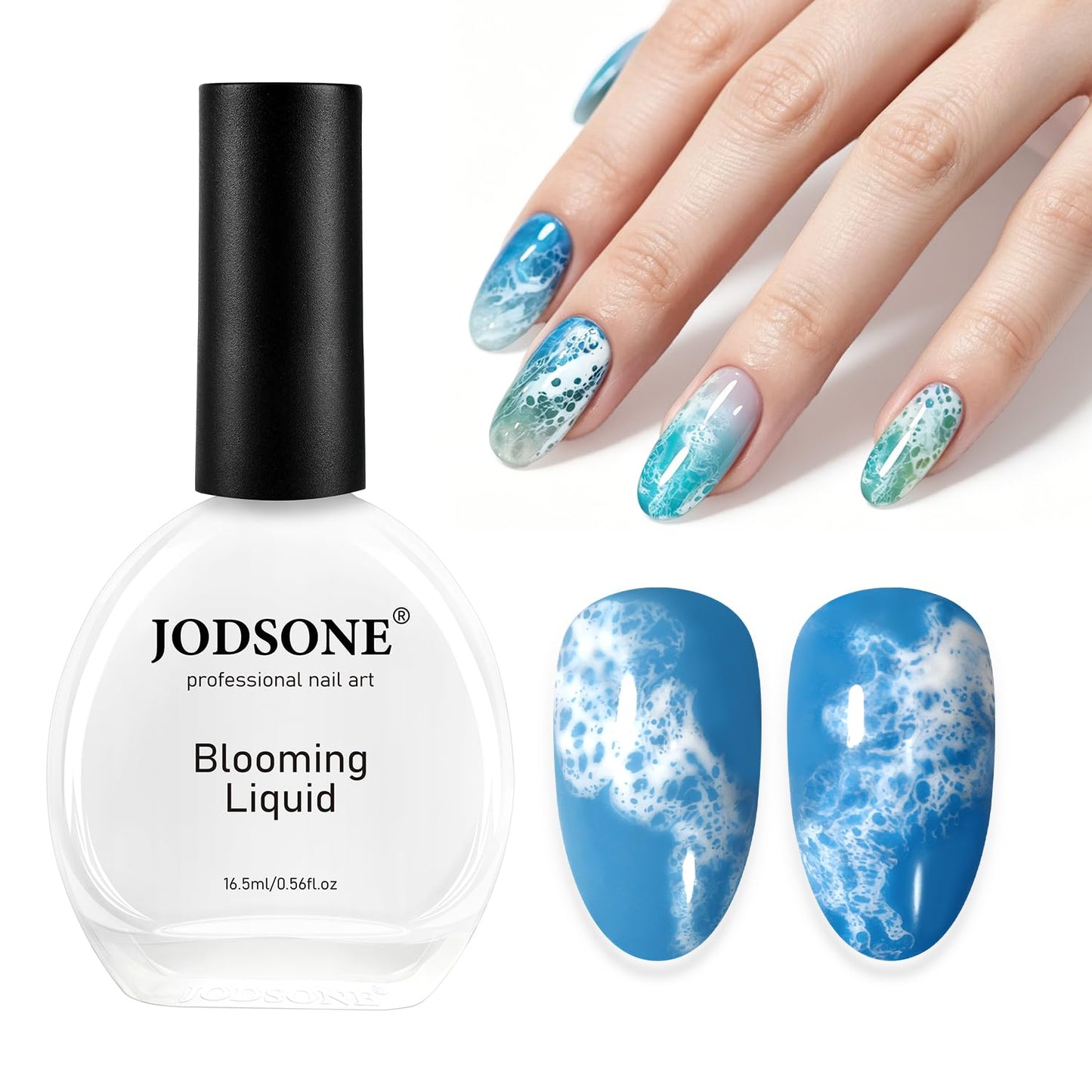 Ocean Wave Blooming Gel Nail Polish - 16.5ml Wave White Liquid for Stunning Nail Art | High Fluidity Texture