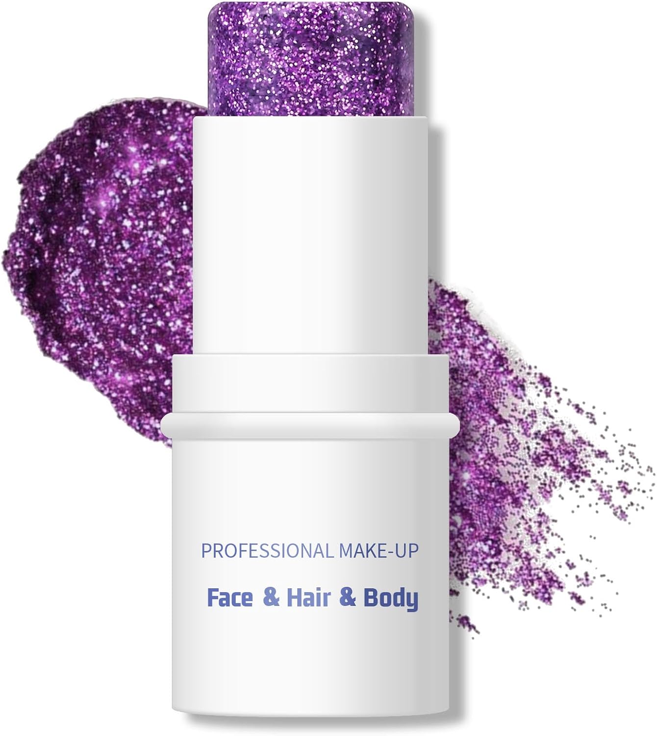 Body Glitter Stick - Chunky Holographic Glitter Gel for Face, Body & Hair | Waterproof Multiuse Makeup - Red
