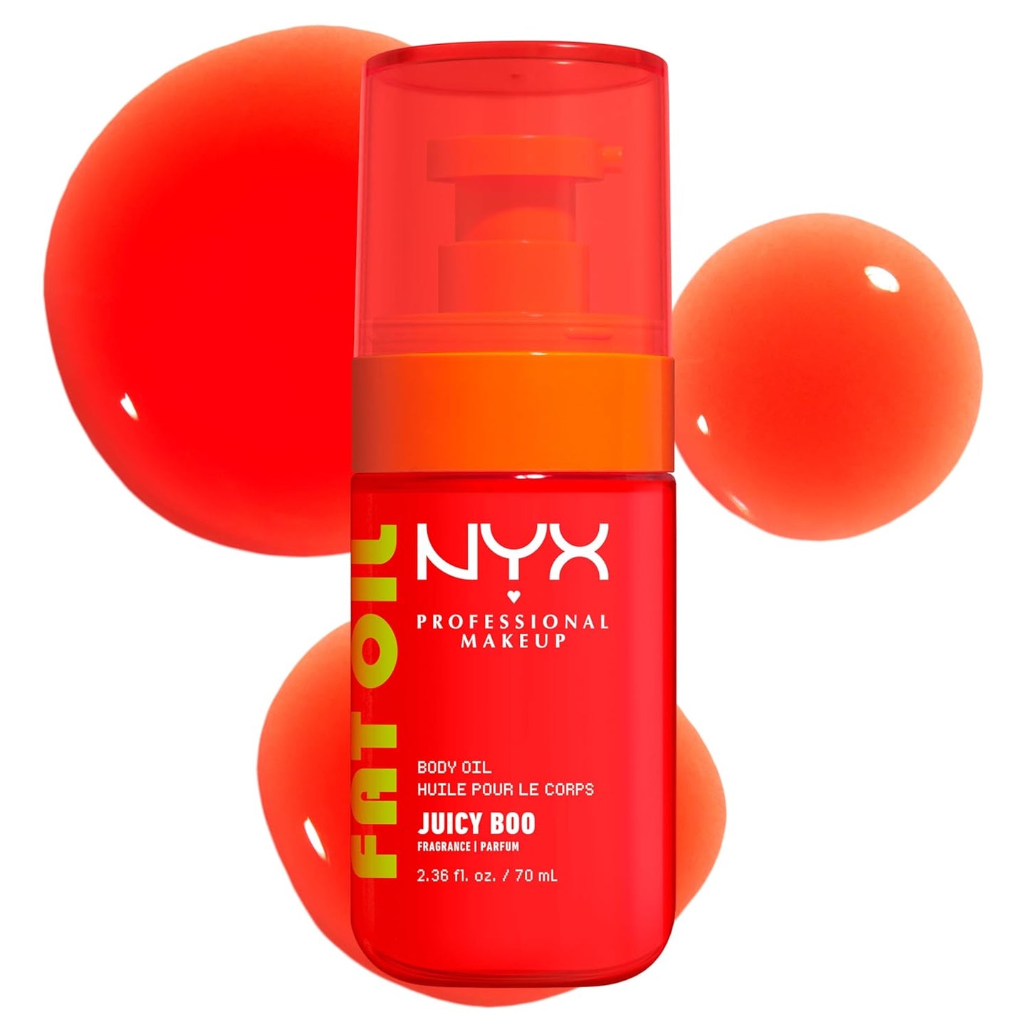 NYX Fat Oil Body Oil - Vanilla Scented Moisturizer with Vitamin E | 24HR Hydration & Glossy Finish