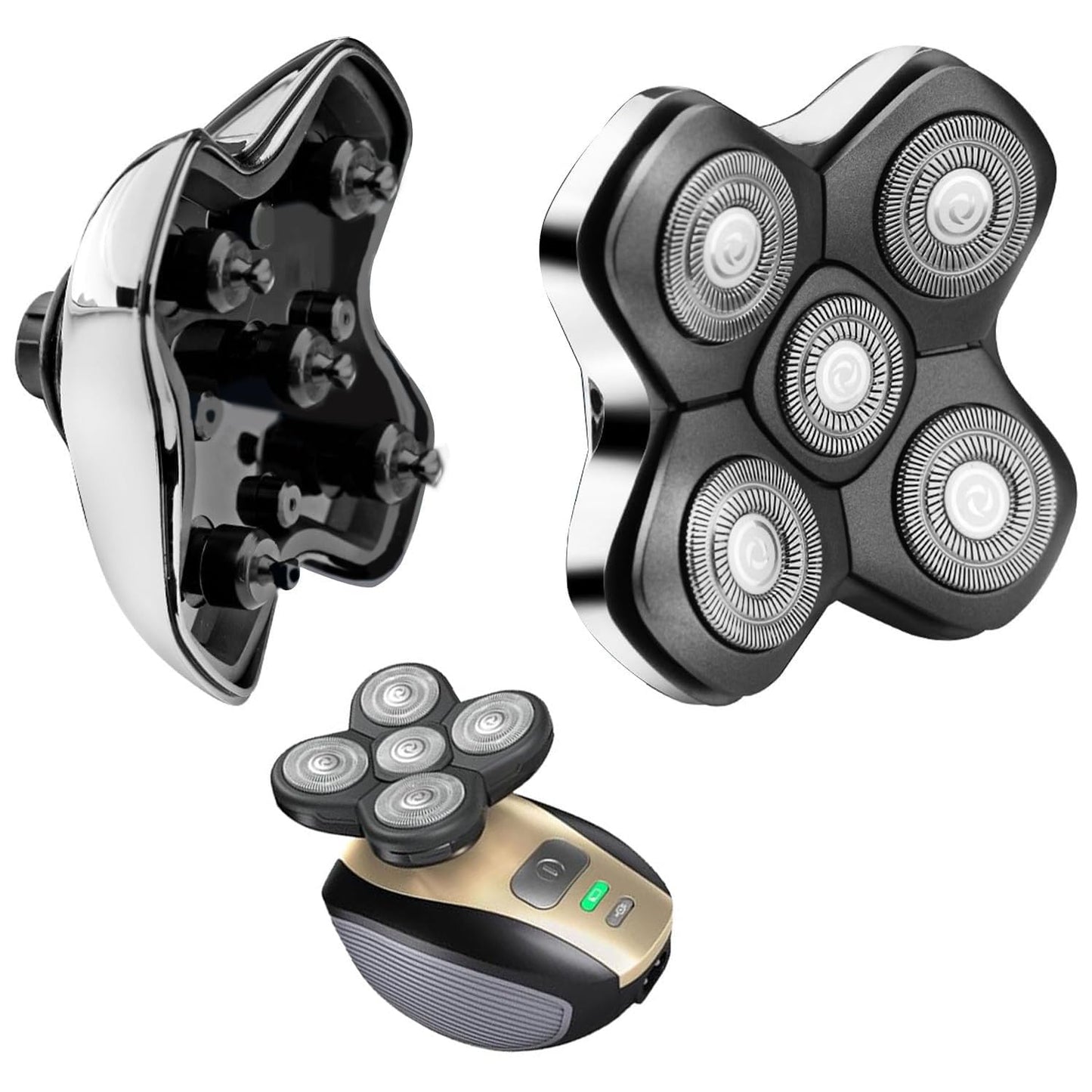 Universal Magnetic 5 Blades for Freebird, Head Shaver Replacement Heads for Universal Replacement Heads