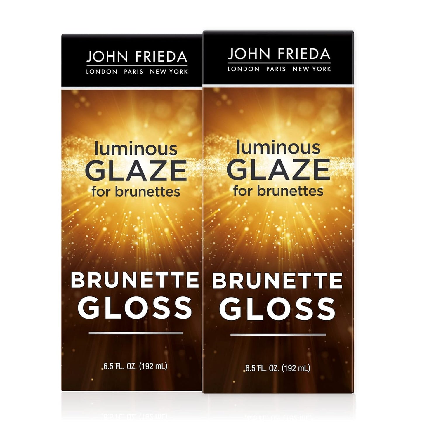 John Frieda Brilliant Brunette Hair Gloss - Enhance Color & Boost Shine | 6.5 Oz