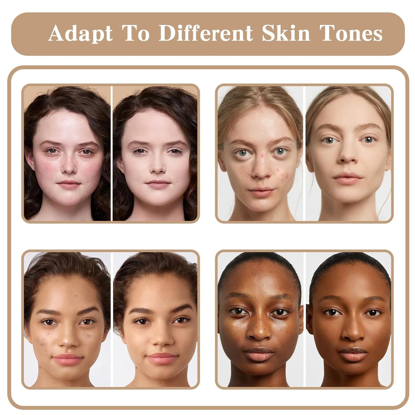 Cream Concealer Foundation Palette - 12 Long-Wearing Colors | Blendable Full Coverage Makeup