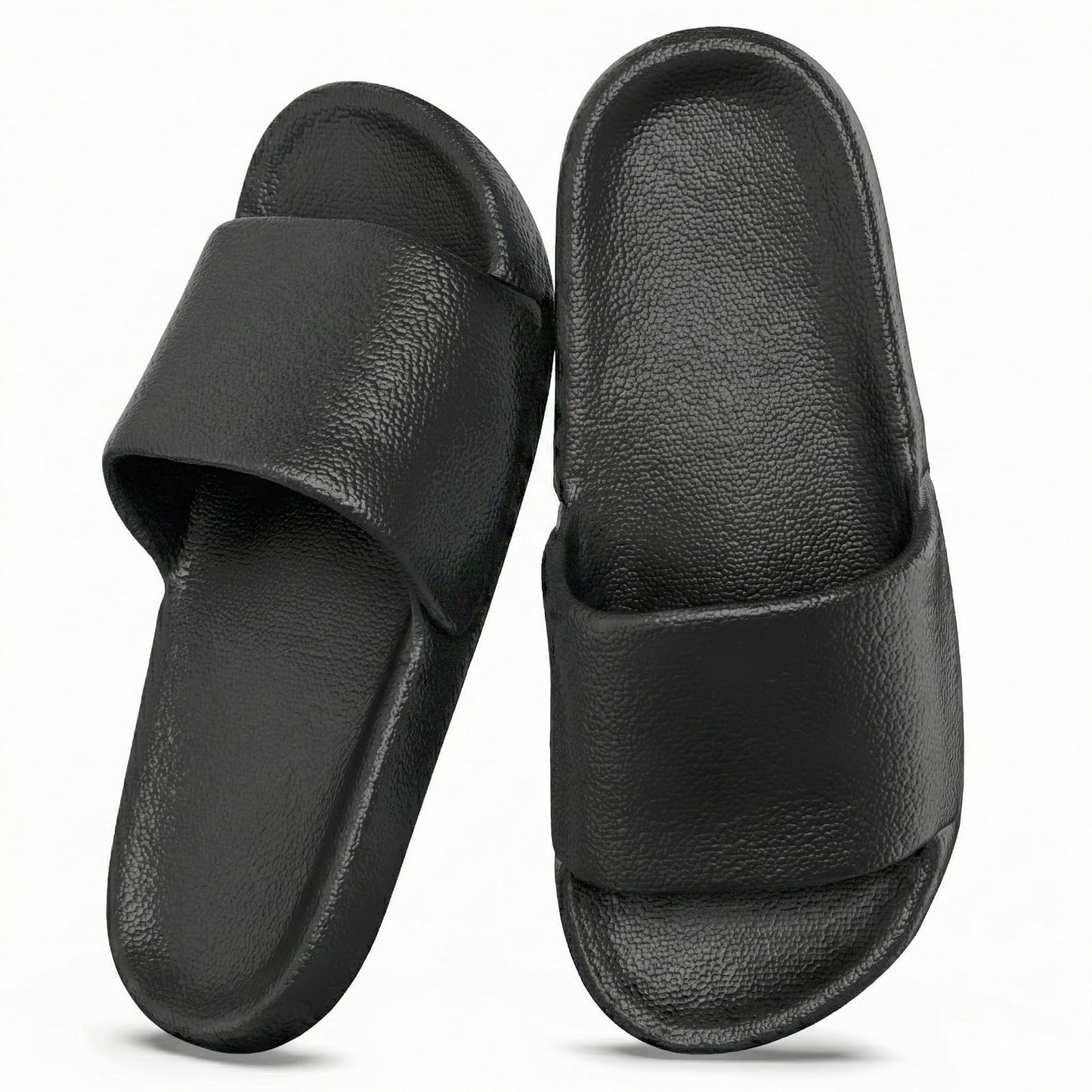 Kattmas Shower Shoes for Women & Men - Non-Slip House Slippers - Cloud Comfort Slides - Quick-Dry, Arch Support - Perfect for Bathroom, Beach, Pool, Travel