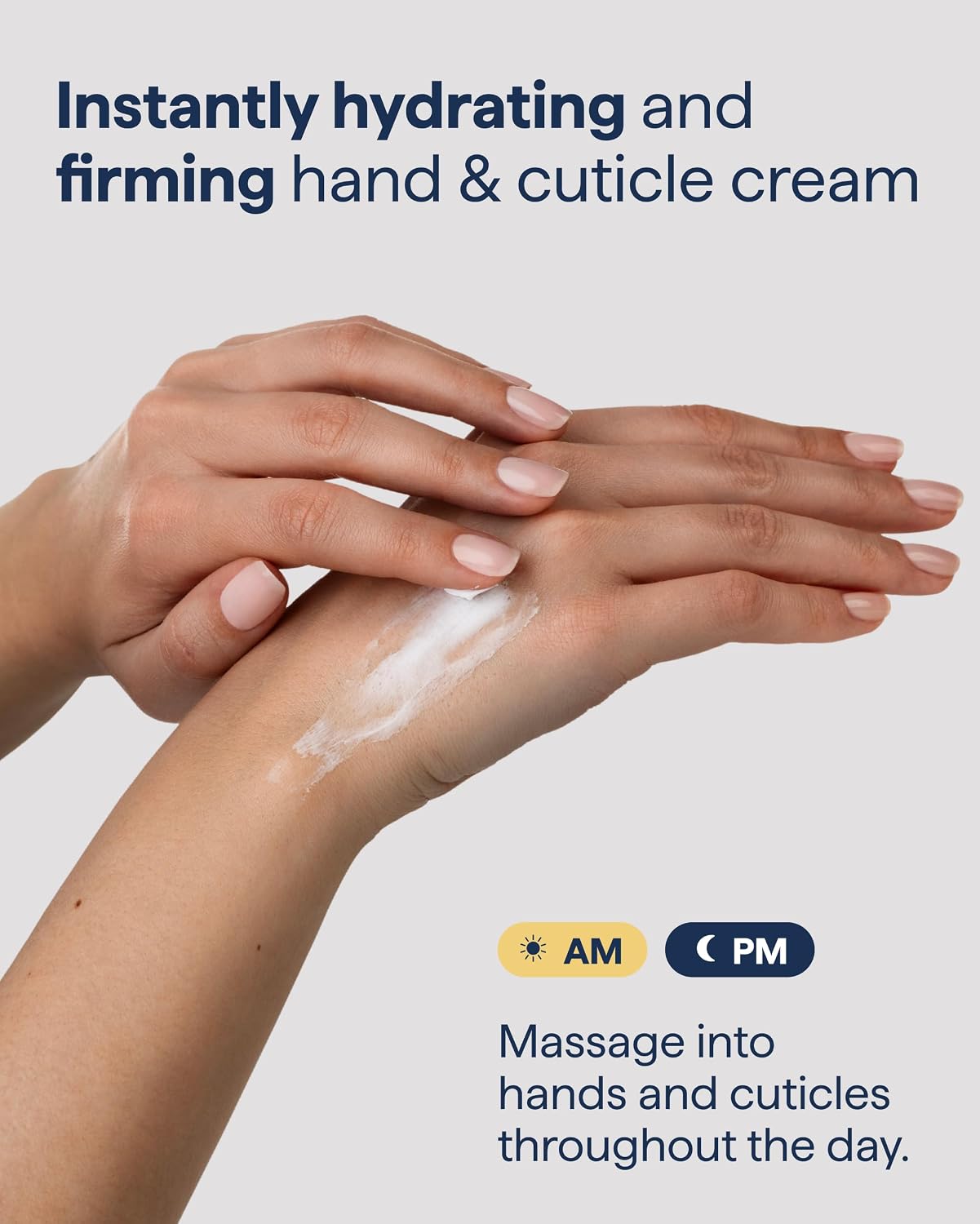 Remedy Hand & Cuticle Firming Whipped Cream - Peptides, Squalane & Shea Butter | Anti-Aging Formula for Dry Hands | 2.25 fl oz