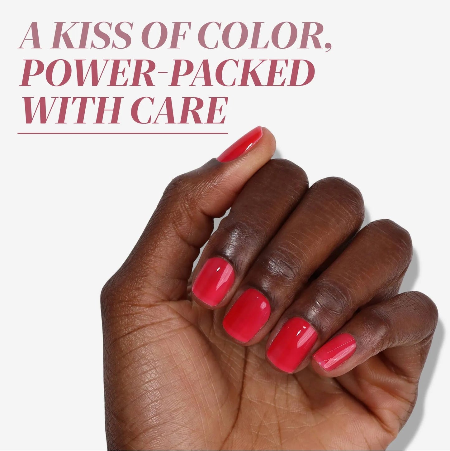 LONDONTOWN kur Perfecting Nail Veil, Nail Polish, #8 Sheer Poppy Red