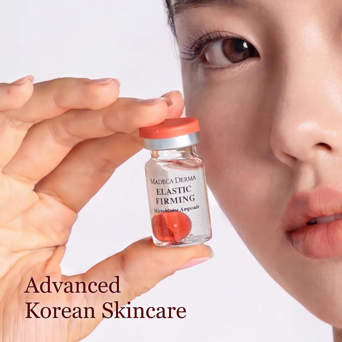 Madeca Derma Elastic Firming Microbiome Ampoule - Hydrating Korean Skincare with Hyaluronic Acid & Collagen | 0.23 fl oz x 5