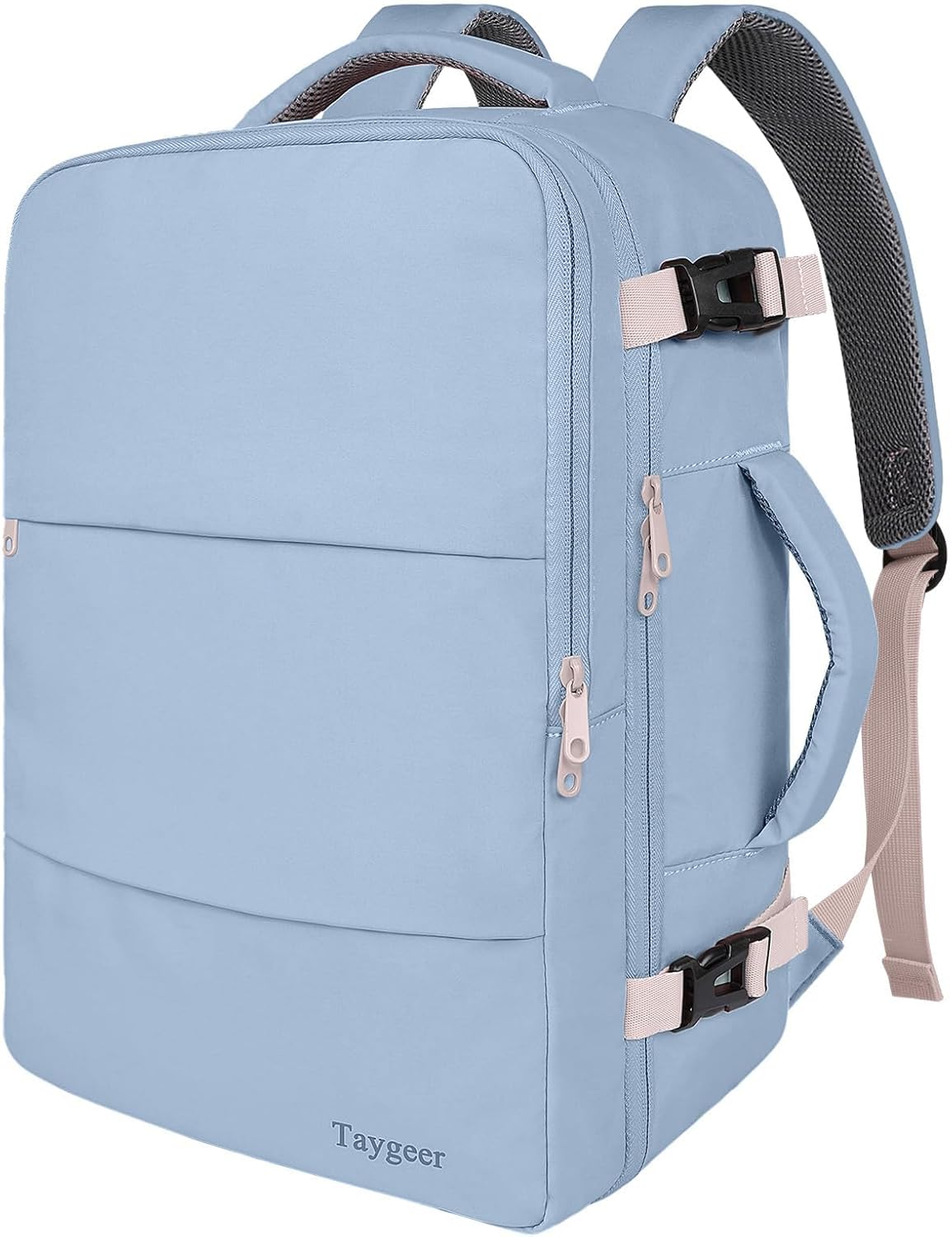 Travel Backpack for Women - TSA-Approved 15.6" Laptop Bag with Water Bottle Pocket & Shoe Pouch | Pink Casual Daypack for Business & Hiking