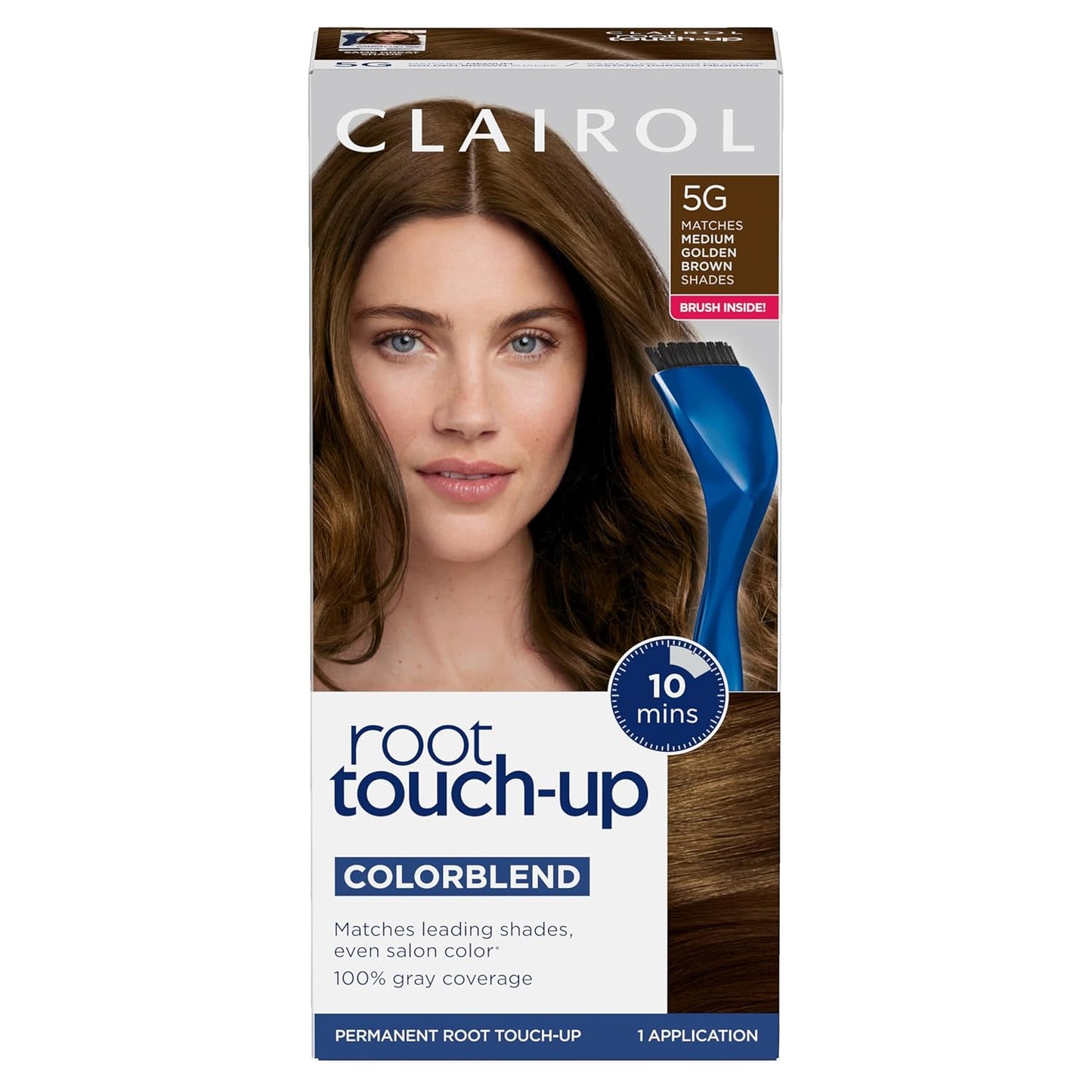 Clairol Root Touch-Up Permanent Hair Dye - 5 Medium Brown | 100% Gray Coverage, Easy Brush Application