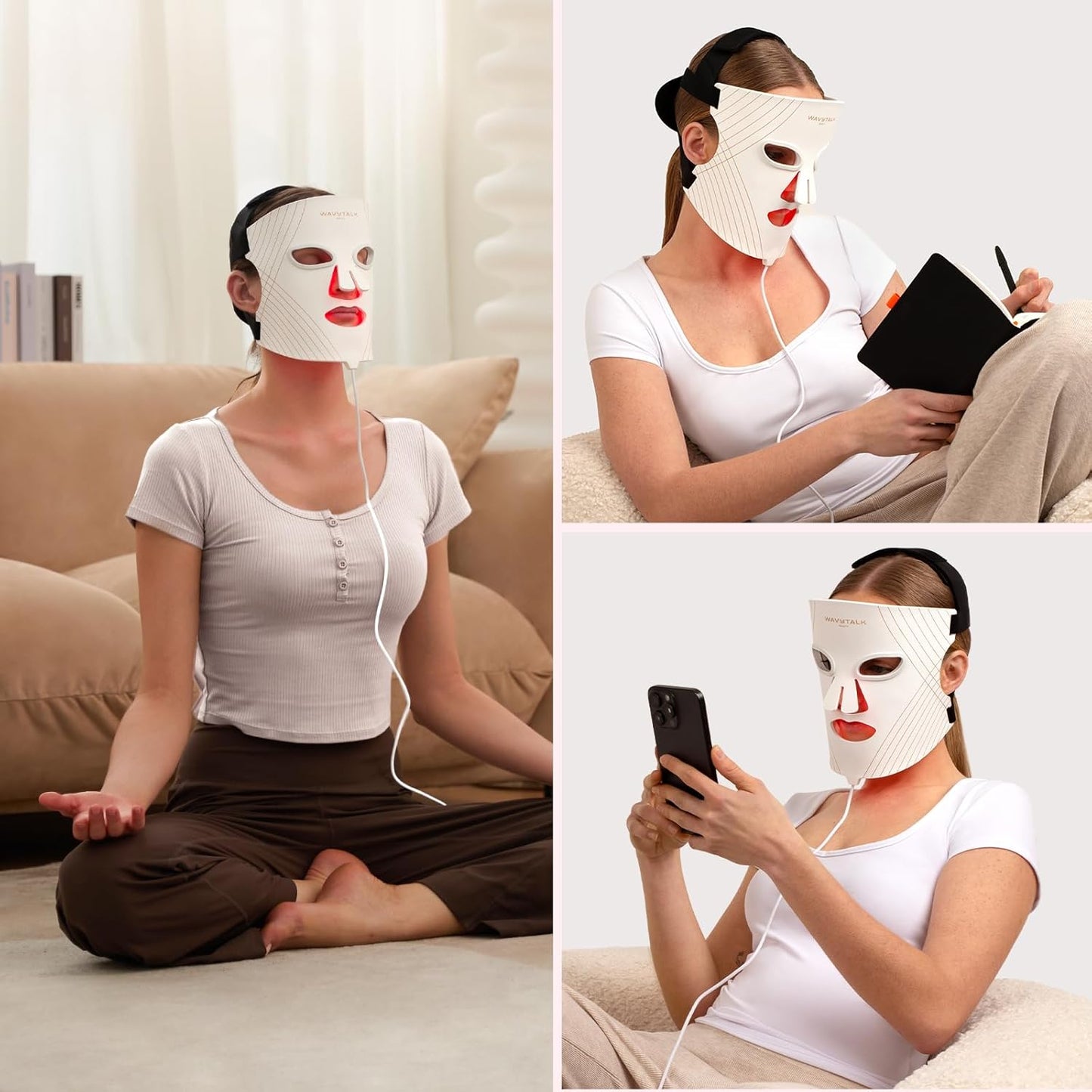Red Light Therapy Mask for Face - LED Light Therapy for Anti-Fine Lines, Acne Treatment & Skin Rejuvenation | Multi-Color Options