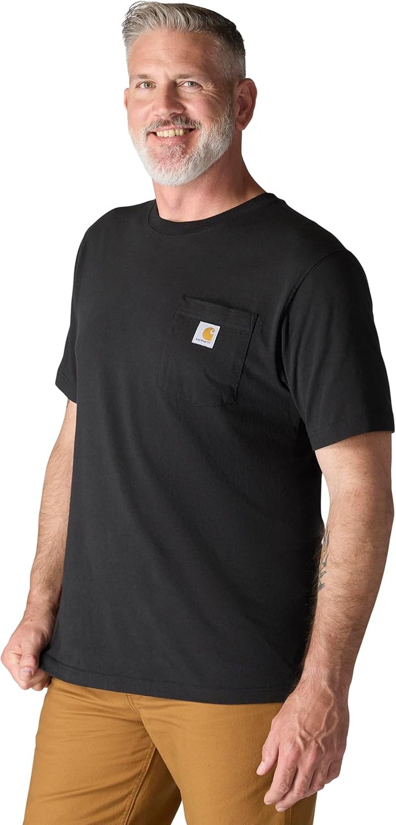 Carhartt Men's K87 Pocket T-Shirt - Classic Fit, Soft Cotton | Multiple Colors Available