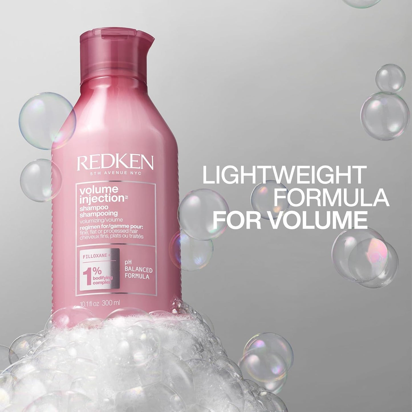 Redken Volume Injection Shampoo - Volumizing Formula for Fine Hair | Adds Lift and Body, Paraben-Free