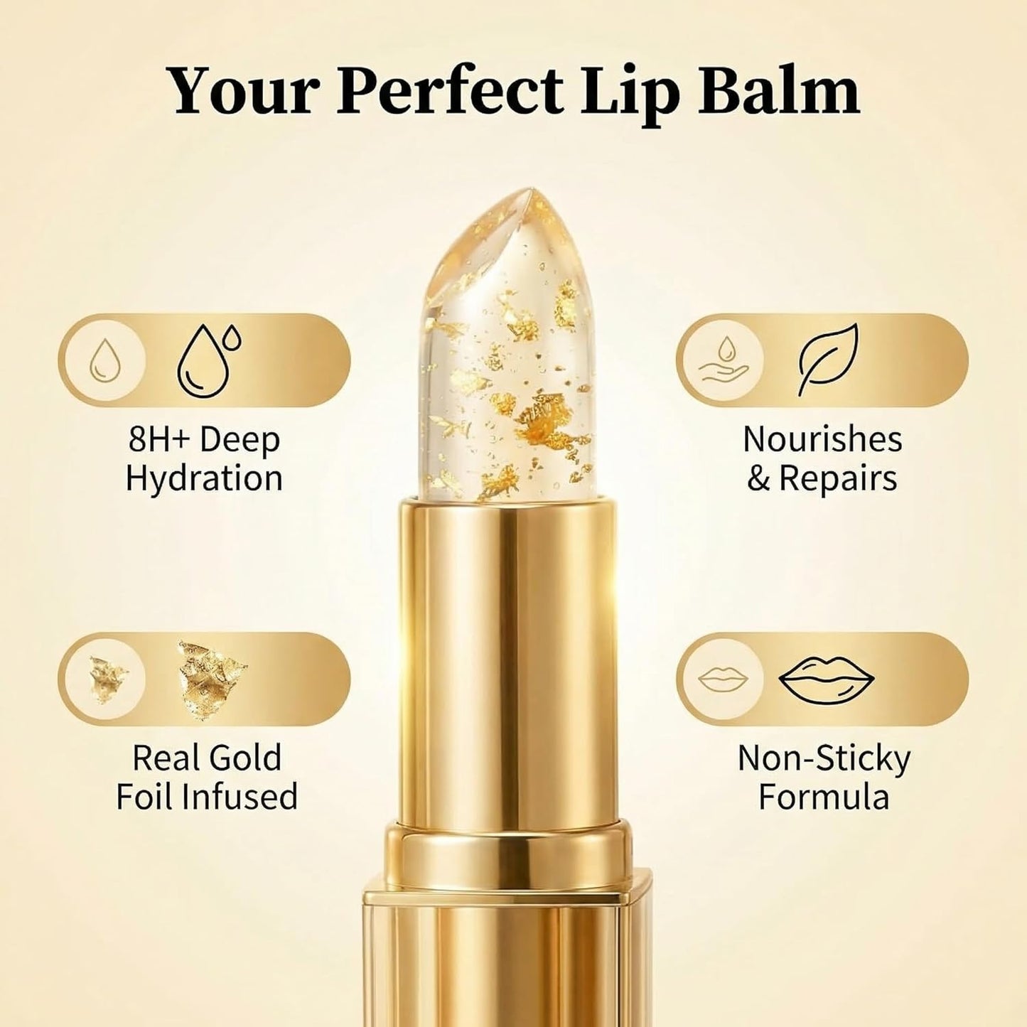 pH Adjusting Lipstick - Color-Changing Hydrating Formula for All Skin Tones | 1 Piece