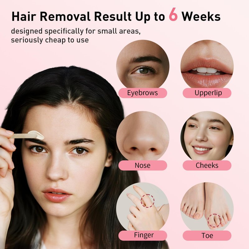 Galdino Nose Wax Kit Men & Women, Nose Hair Wax Kit With 30 Sticks, Painless Nasal & Ear Hair Removal, Usb Fast Heat Wax Pot Machine, Smart Constant Temp (White)