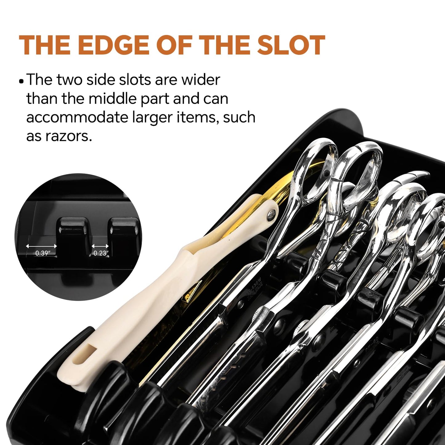 Salon Scissors Holder Rack,Salon Scissors Holder Racks Barber,Shears Stand Organizer Storage Tray,Hair Salon Shear Holder Scissors Storage Tray Available, for Scissors (8 x 5.1 x 2.2)