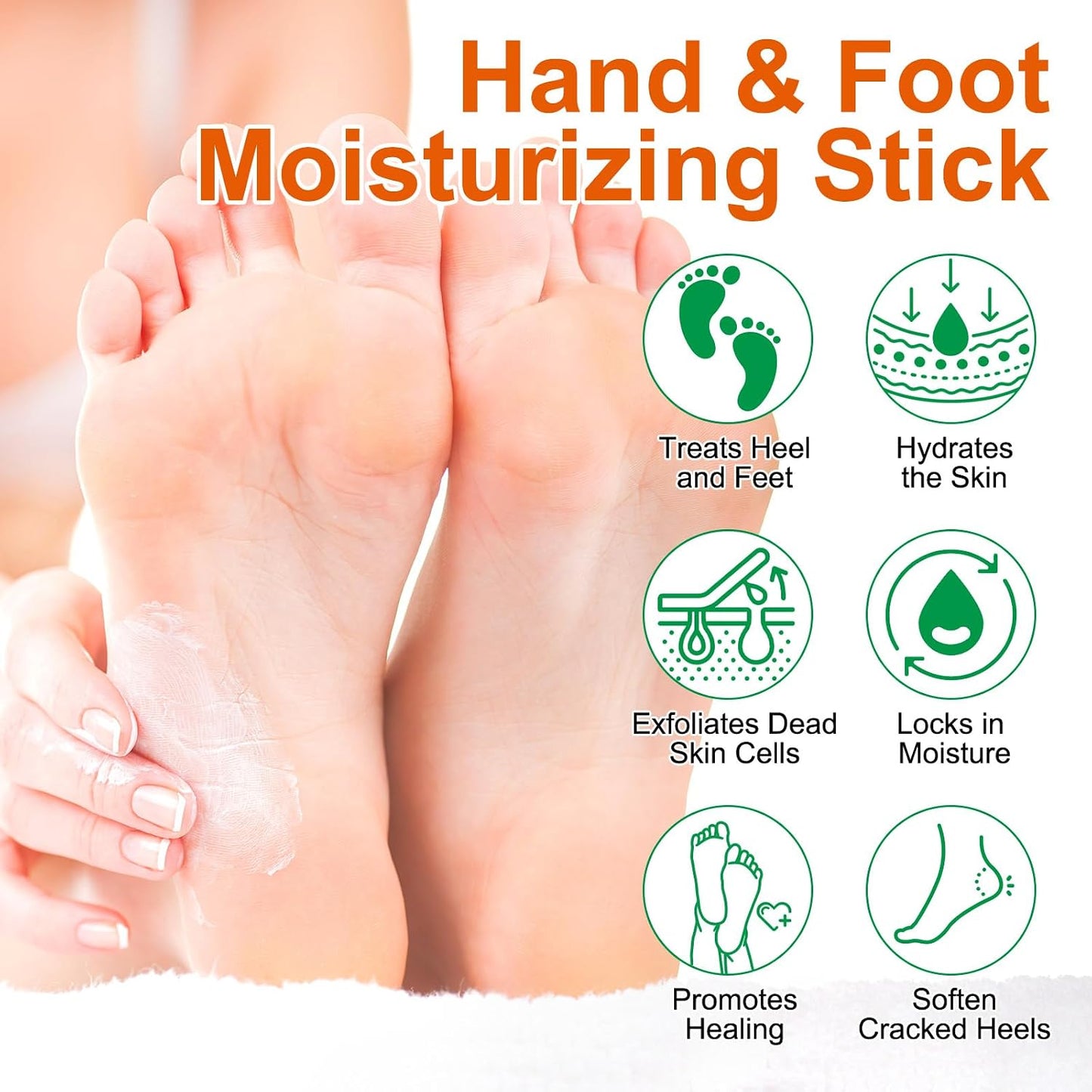 Manuka Honey Cracked Heel Treatment Balm Stick - Deep Moisturizing Foot Repair with Shea Butter & Chamomile | 1.41 Oz/40 G
