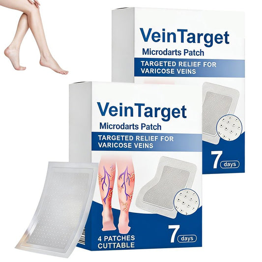 2Box Vein Target Microdarts Patch, Professional Varicose Veins Treatment for Legs, Improves Blood Circulation, Natural Ingredients Varicose Vein Patches for All Skin Types