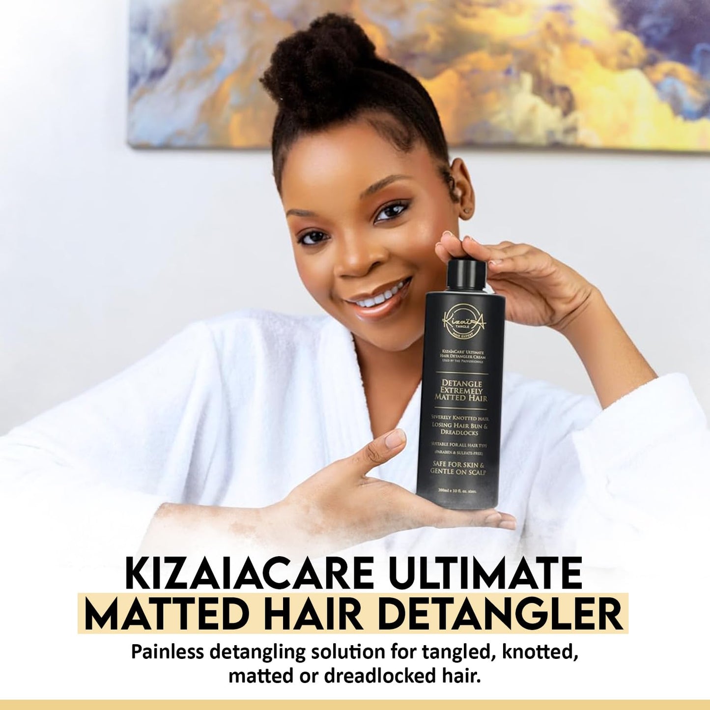 KizaiaCare Ultimate Matted Hair Detangler - Painless Solution for Tangled & Knotted Hair | Suitable for Adults & Children