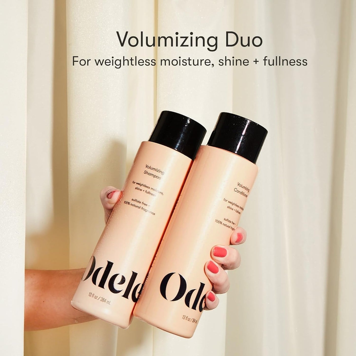 Volumizing Shampoo & Conditioner Set - Sulfate-Free, Adds Moisture & Shine | 13 Fl Oz Each (2-Pack)